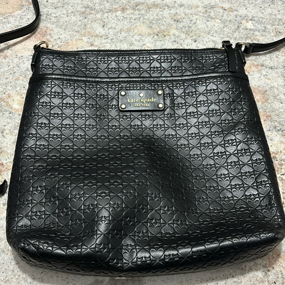 Kate Spade Leather Embossed Logo Crossbody - Picture 1 of 13